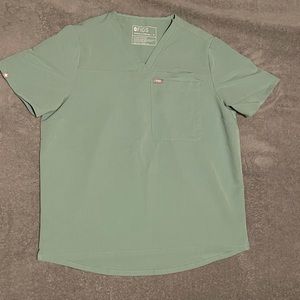 FIGS KAYA SCRUB TOP JADE